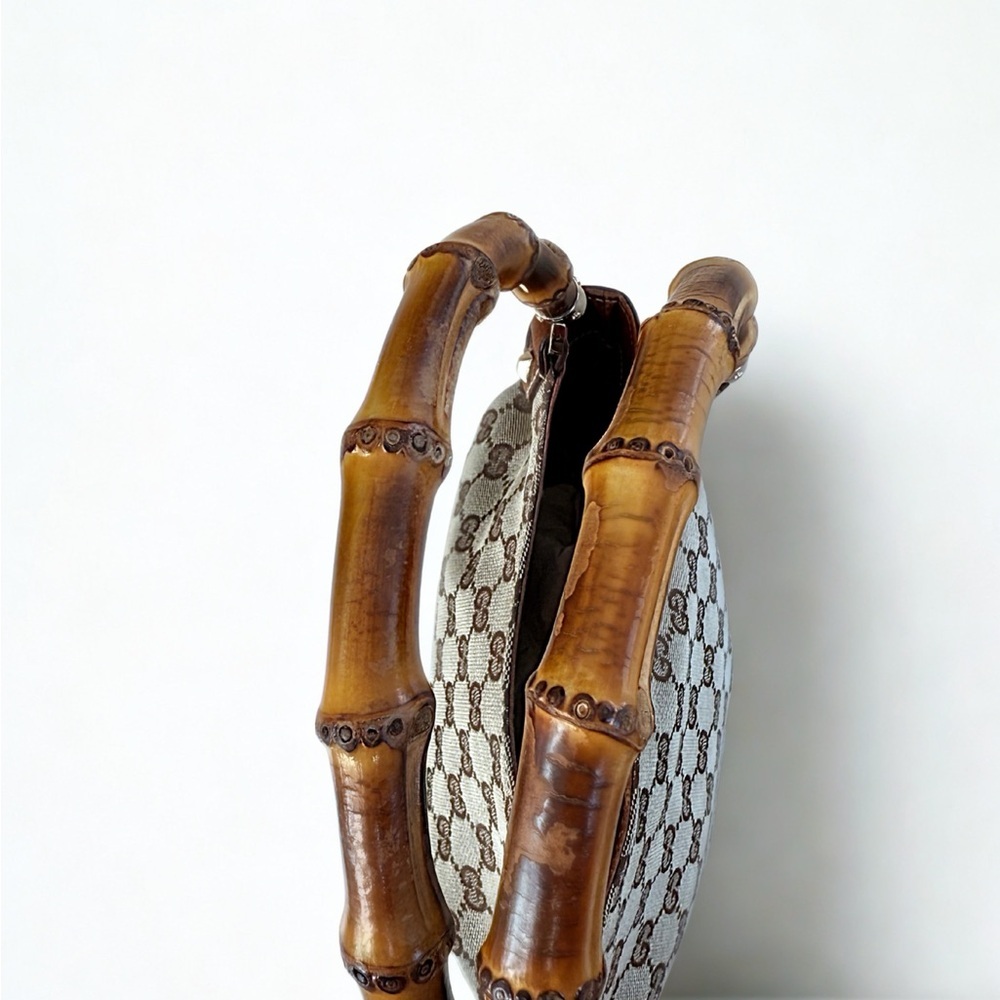 ✨ AUTHENTIC Gucci Bamboo Flora Canvas Tote Bag - w/ COA and Dust Bag✨ - Picture 4 of 11